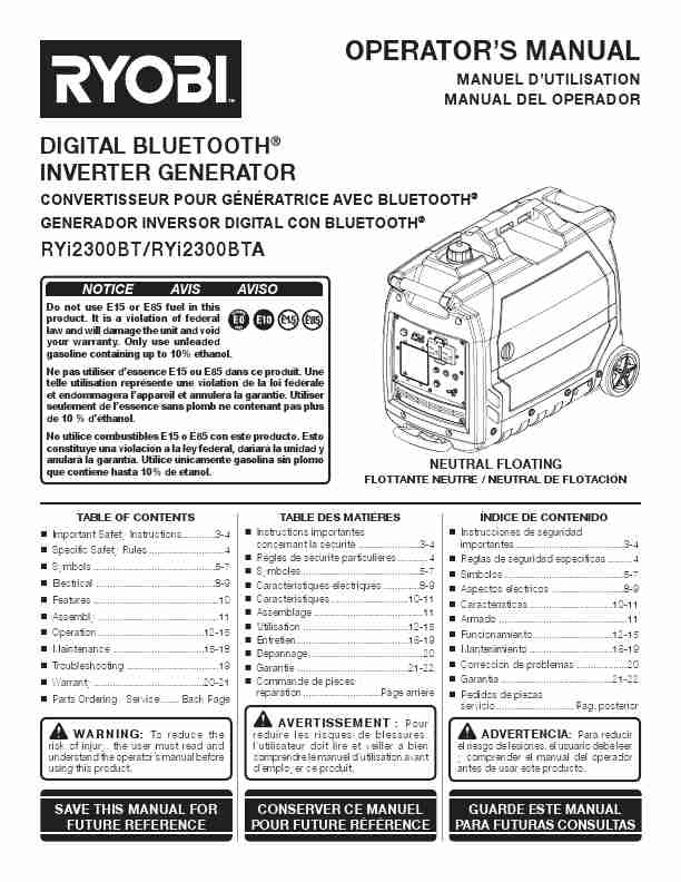 Ryobi 2300 Generator Manualpage_pdf
